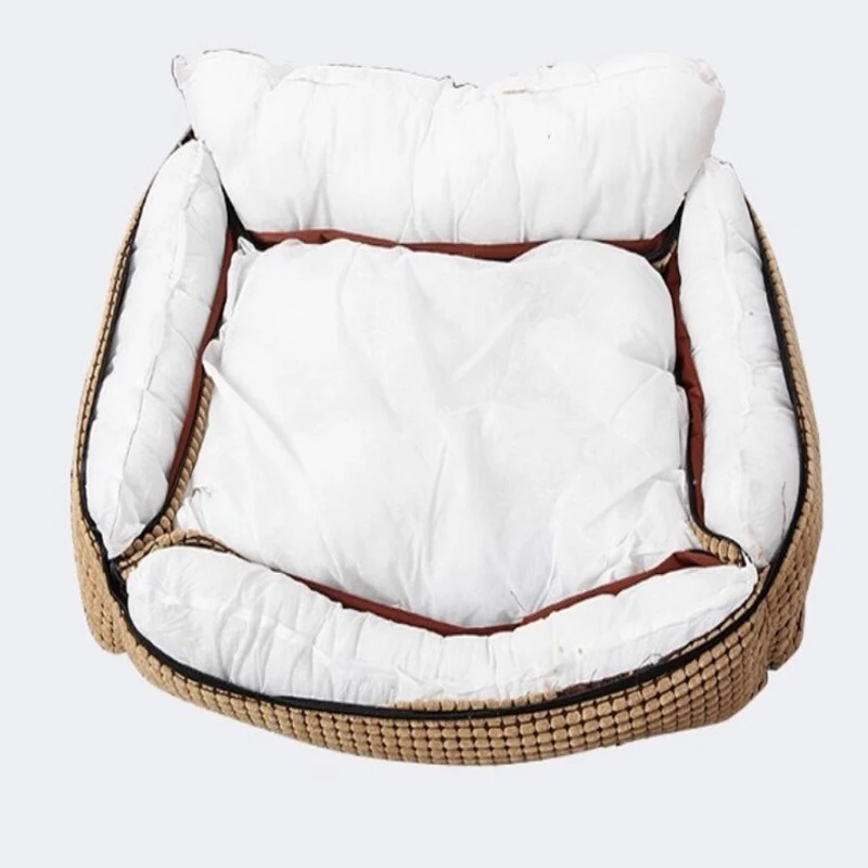 Съемная кровать для щенков собак кошек согревающая мягкая замшевая больших