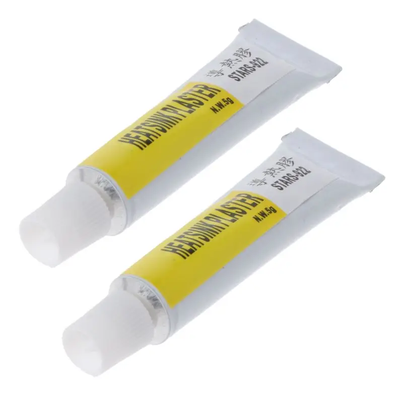2Pcs Heatsink Plaster Thermal Silicone Adhesive Cooling Paste Strong Compound Glue for GPU Chip Radiator | Компьютеры и офис
