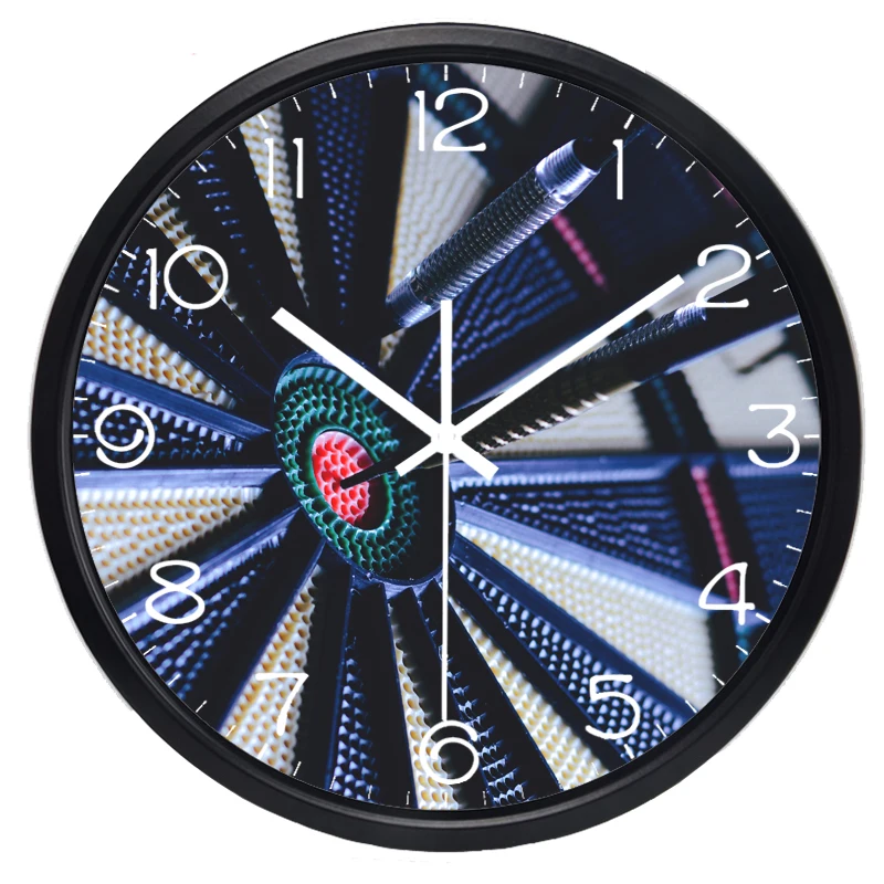 Настенные часы-дротики домашний декор бесшумные декоративные часы для