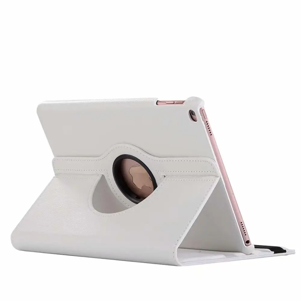 White Для iPad 9,7 дюймов / для iPad 5/6 360 Вращающийся чехол для Apple iPad Air 1 2 Пробуждение сна крышка с смарт-подставкой Держатель - Цвет: White