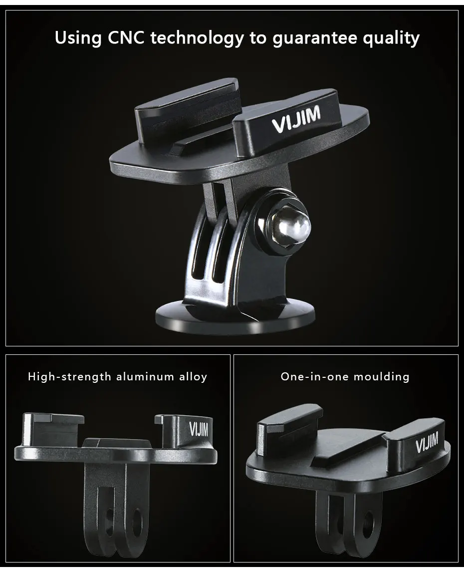 VIJIM GP-2 quik-релиз пластина для экшн-камеры s алюминиевая быстрая установка база для Gopro DJI Osmo экшн SJCAM Спортивная Экшн-камера