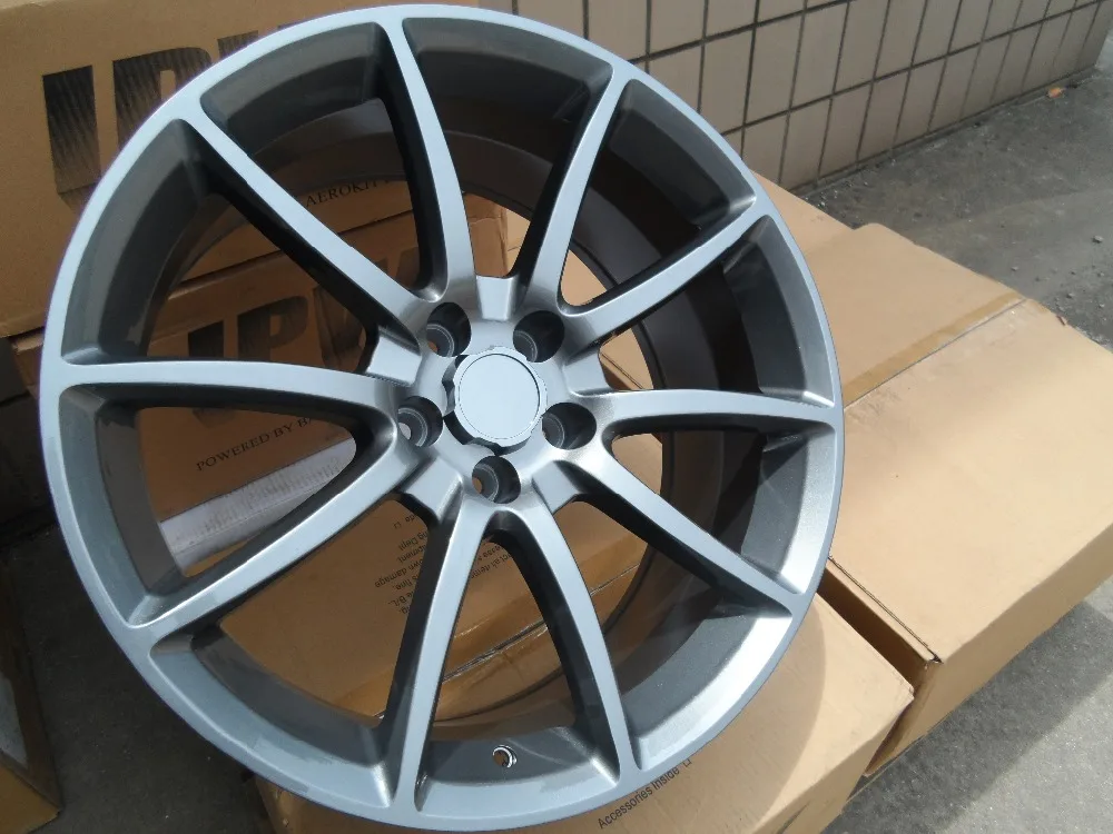2" GUNMETAL STRAGGERED Стиль Диски Подходит для Ford Mustang W304
