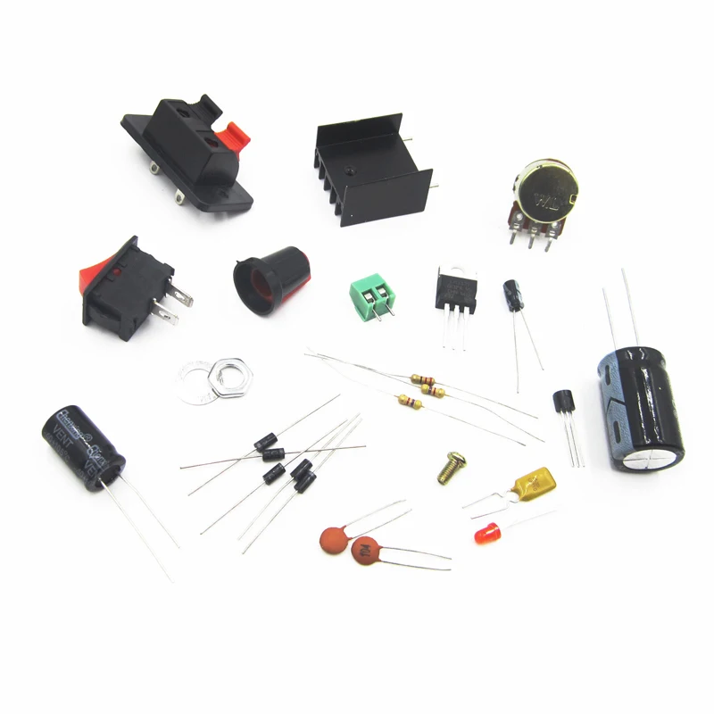 LM317 DC 5 V-35 V DIY Kit понижающий Питание модуль переменного тока/постоянного тока Регулируемый Напряжение регулятор с переключателем ВКЛ/ВЫКЛ