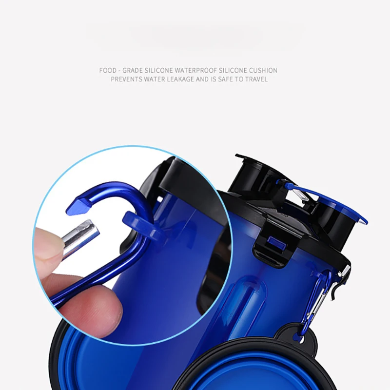 Портативная чашка 2 в 1 для Кормления Собаки домашних животных кошачья еда