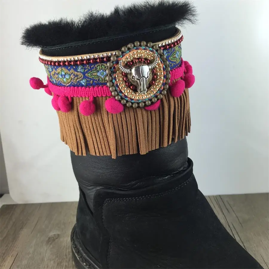 Boho браслет на ногу Цыганский босиком tornozeleira pulseras tobilleras перо brwon кисточкой Шарм лодыжки барецет сандалии