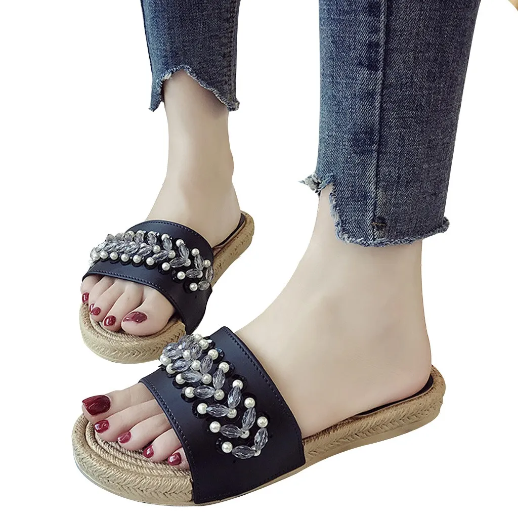 Женские пляжные шлепанцы SAGACE Летние Повседневные Дышащие легкие туфли с