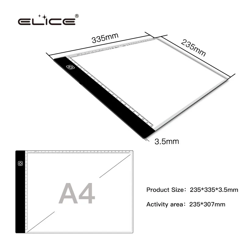 ELICE профессиональный графический планшет монитор для рисования инструмент