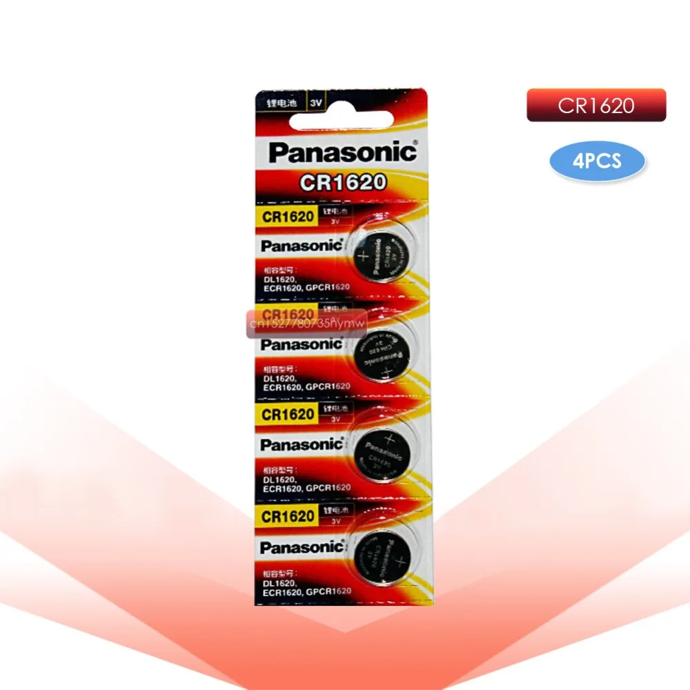 PANASONIC 4 шт. cr1620 3 В Кнопка ячейка монета литий-ионные батареи часы автомобиль игрушка ECR1620 DL1620 5009LC KCR1620 BR1620 LM1620