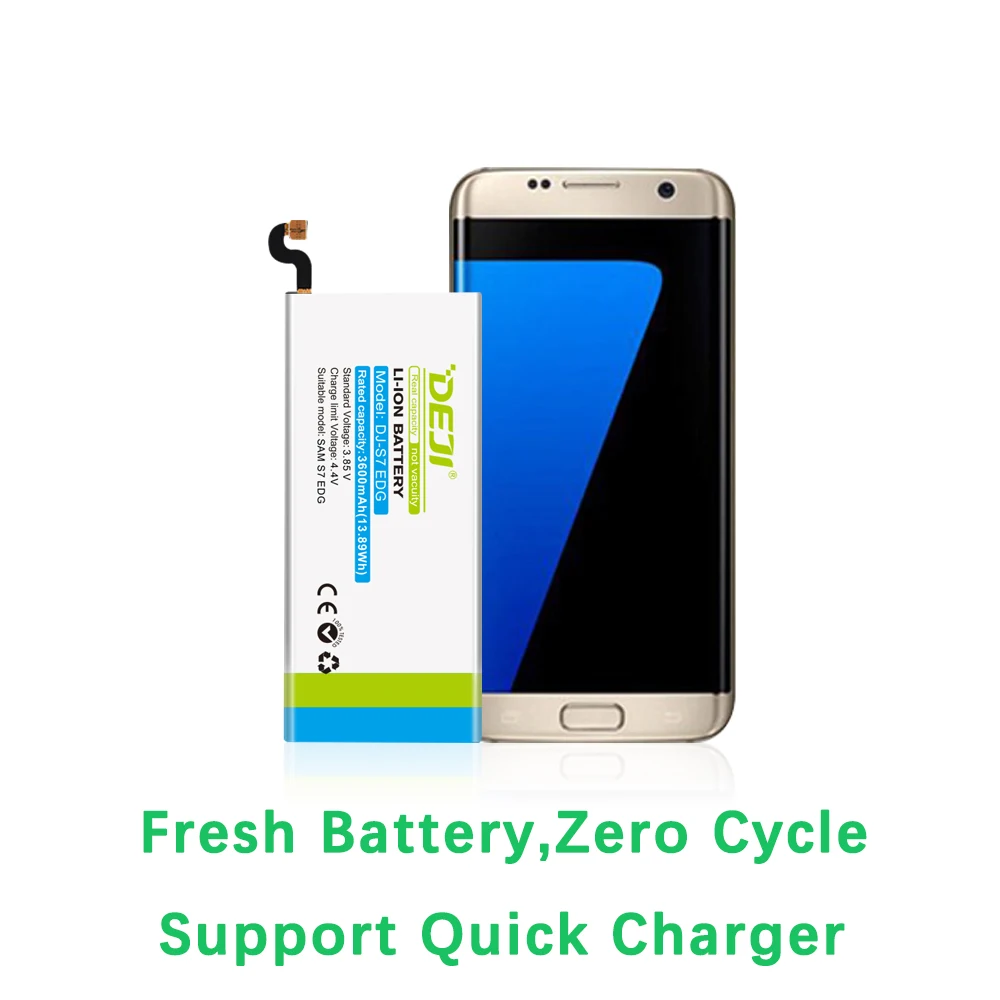 Фото Аккумулятор DEJI для SAMSUNG S7 Edge S6 S5 J7, сменный внутренний аккумулятор с реальной емкостью с бесплатным набором инструментов, наклейка G9350 J3 J5 №1