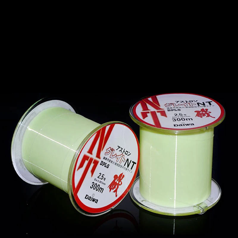 Нейлоновая супер Одежда рыболовная приманка 300 м флуоресцентная зеленая рок