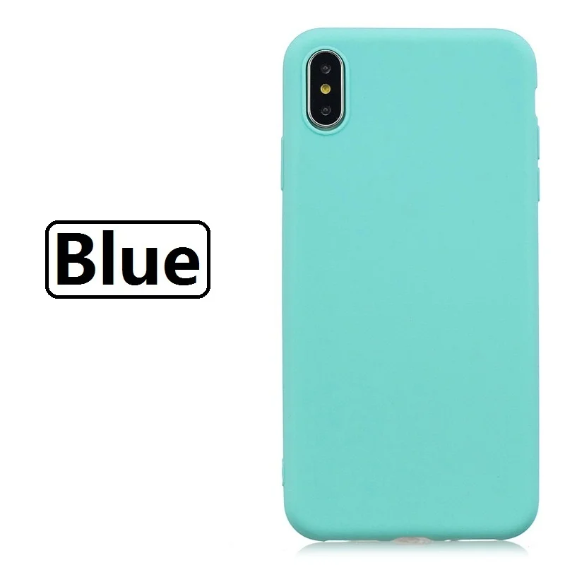 Модный простой мягкий силиконовый чехол для телефона из ТПУ ярких цветов Xiaomi Redmi