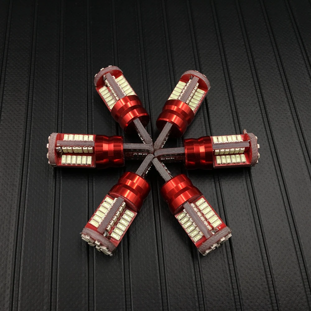 6 шт. T10 168 192 W5W 57 SMD 3014 Светодиодный Canbus без ошибок габаритный автомобильный фонарь