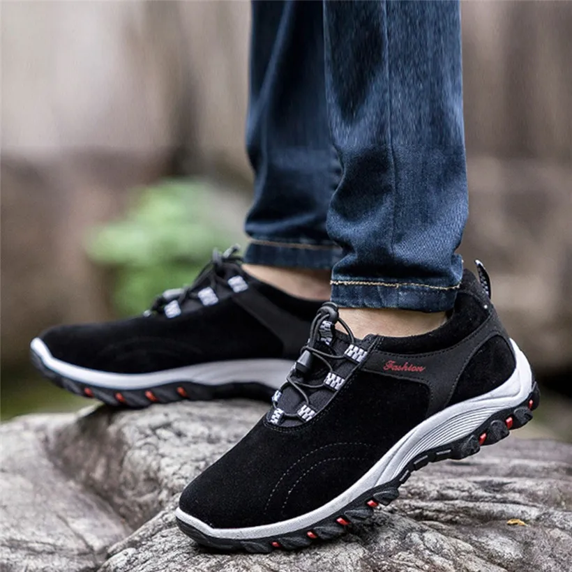 2018 Мужская Уличная Водонепроницаемая походная обувь на шнуровке