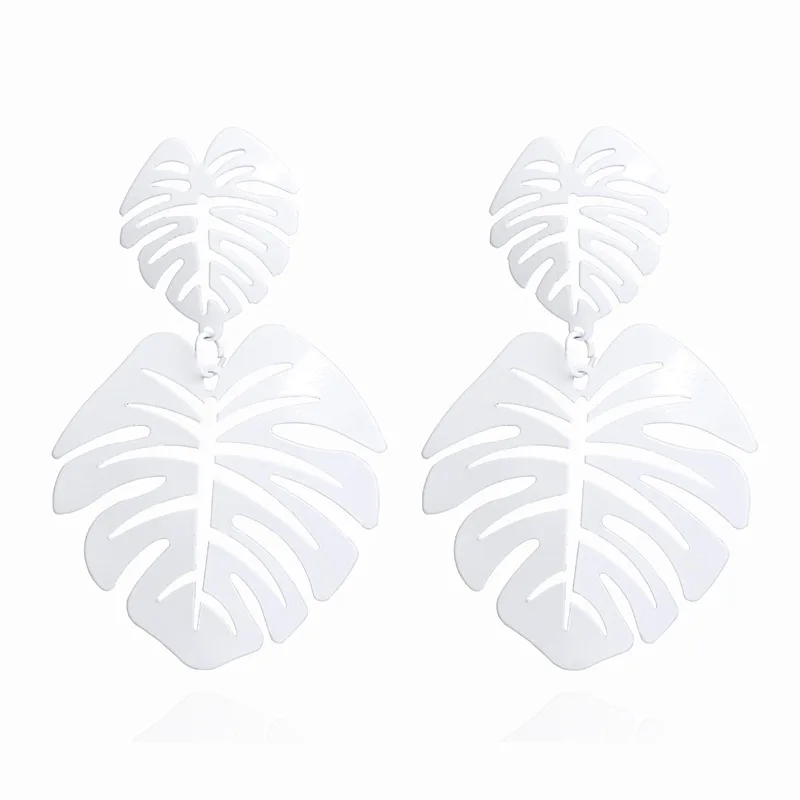 2019 design multicolor new hot womens fashion earrings new arrival brand double leaf flower dangle earrings free global shipping