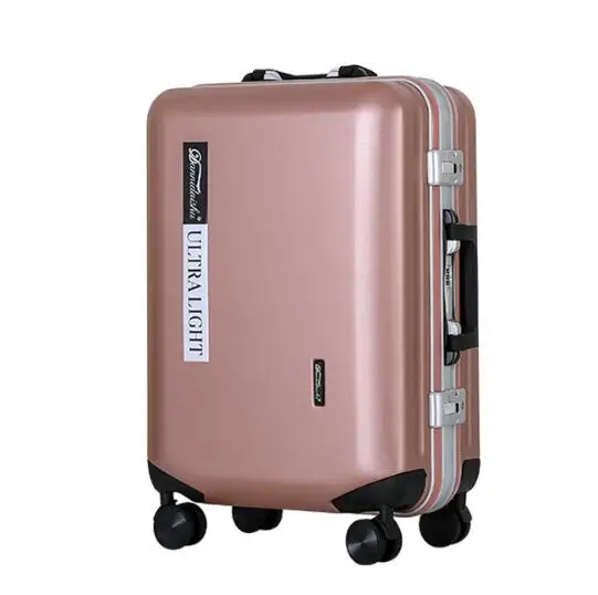 gold pink Travel tale 2" 24" 26 дюймов алюминиевая рама дорожного чемодана kinder koffer spinner Сумки на колёсиках сумка тележка на колесах - Цвет: gold pink