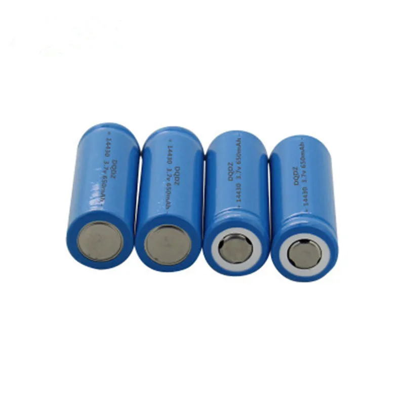 8 шт 14430 литиевая батарея 650 mAh 3 7 v зарядка плоская Li-Ion цилиндрическая