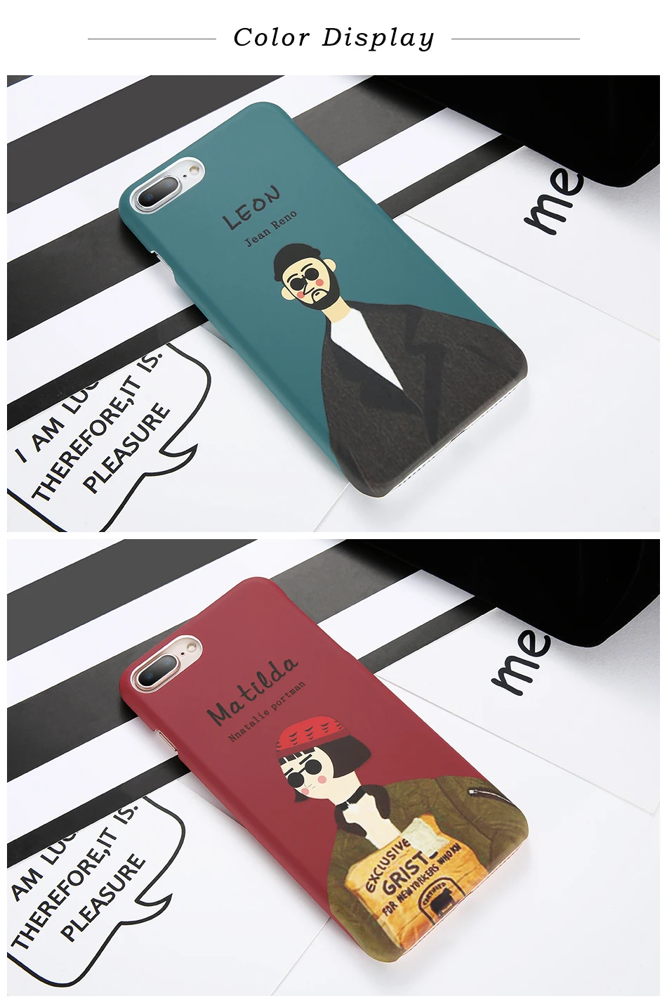 KISSCASE чехол для пары Killer Leon для iPhone 5 5S SE X XS Max XR чехол для iPhone X 6 6 S 7 8 Plus жесткая матовая поверхность из поликарбоната чехол на айфон 7 чехол на айфон 6 s Чехол для телефона Trend пары