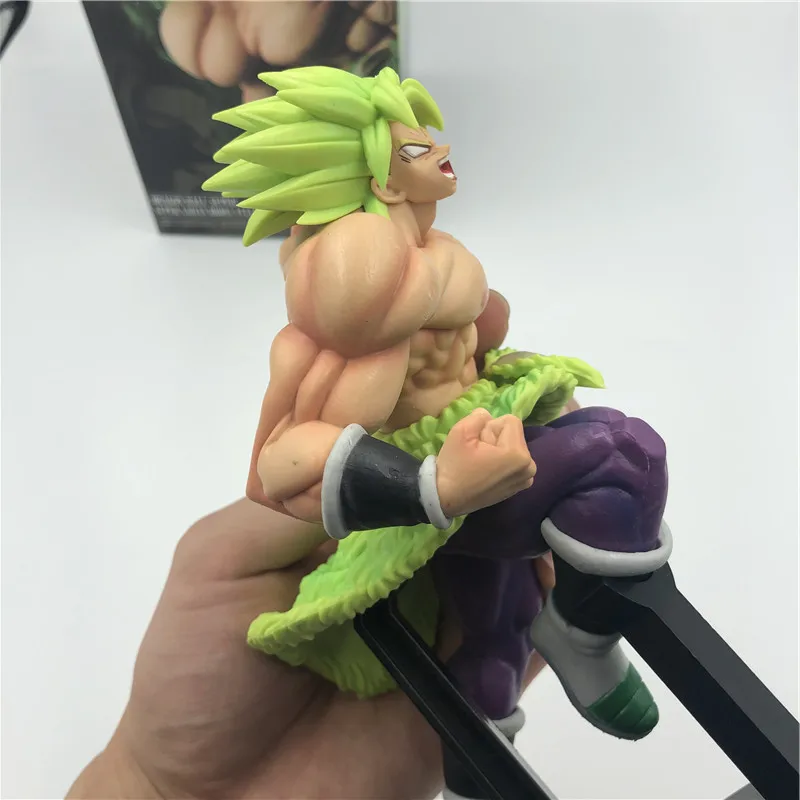 Dragon Ball Z Super Broly Movie Ver. Зеленые волосы против Гоку броли Супер Saiyan боевой формы ПВХ Фигурки Модель DBZ 24 см