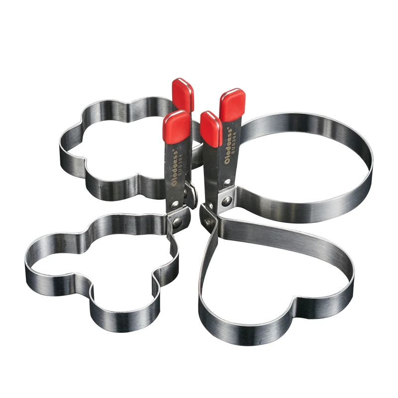3/4/5Pcs/Set Egg Rings Fried Mold Non-stick Personality Creative SUS304Stainless Steel Large Art Cookie Accessorie Kitchen | Дом и сад