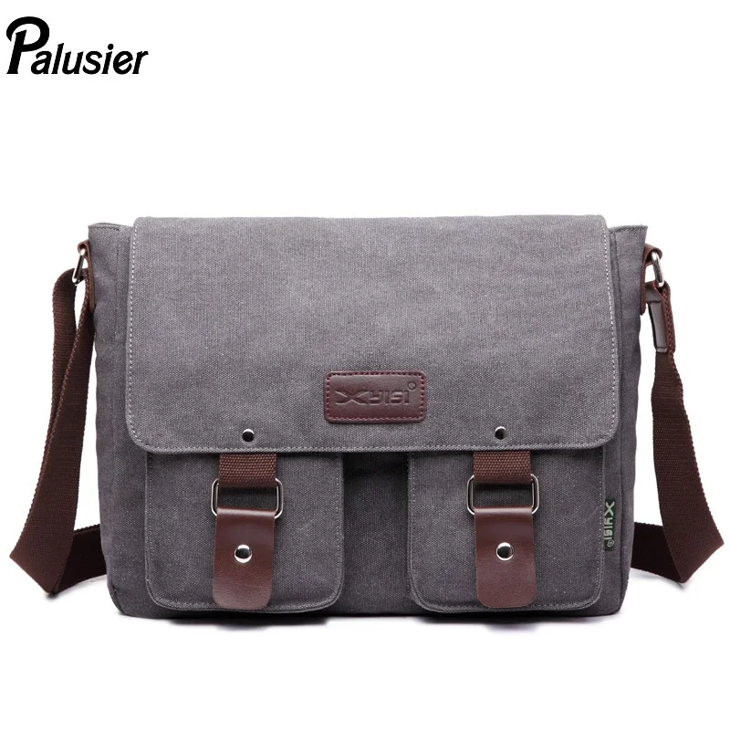 Мужская винтажная Холщовая Сумка через плечо многофункциональная модная