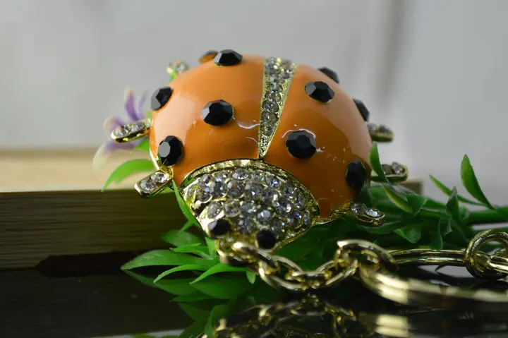 3 Colors South Korea Lovely Beetle Keyring Fashion Ladybird Key Chain Bag Decorations For Women Jewelry | Украшения и аксессуары