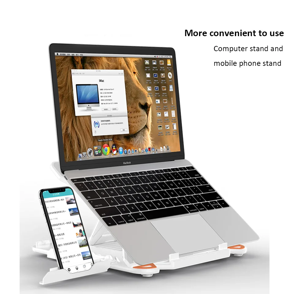 Подставка Складная для ноутбука легкая Нескользящая подставка Mac Pad планшета Kindle