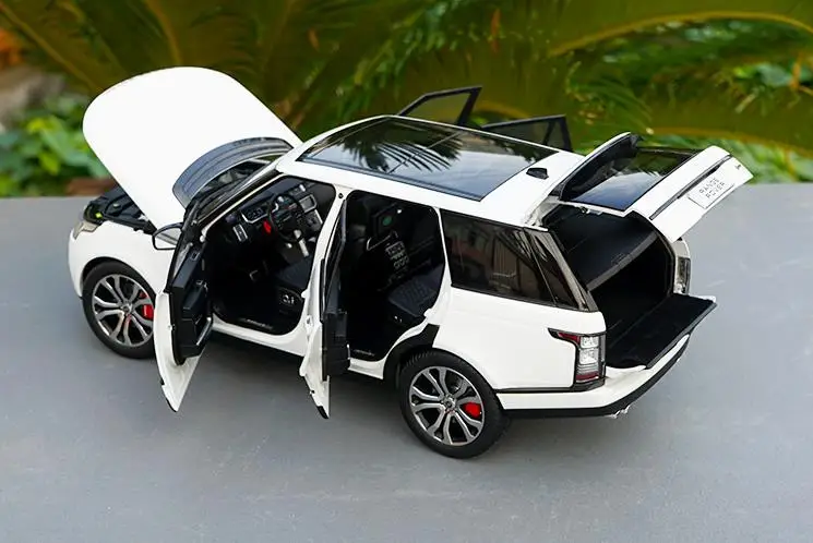 1:18 передовая игрушечная машинка из сплава, высокая имитация RANGE ROVER SUV, Коллекционная модель литой металлической модели игрушечного автомобиля