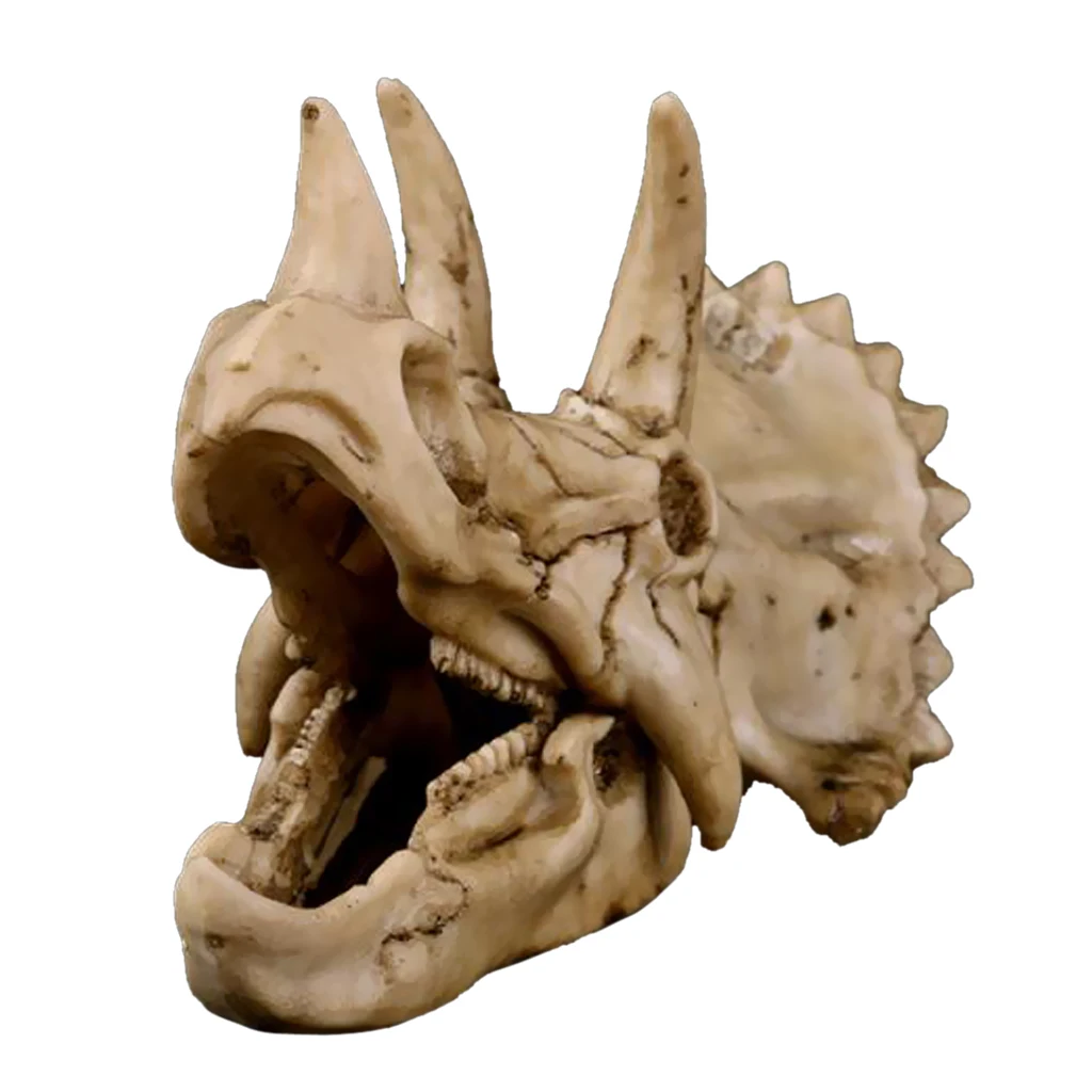 Triceratops динозавр модель настольная Смола череп динозавра скелет головы DIY
