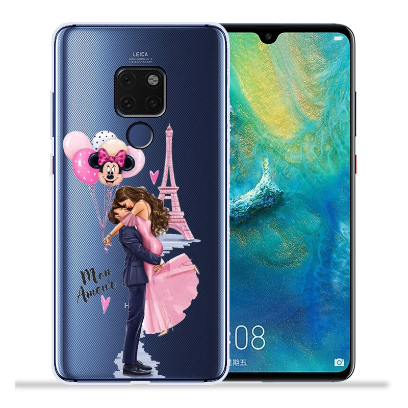 Модный чехол для телефона с изображением суперпапы мамы и дочки для huawei mate 20 Lite Pro mate 9 10 Lite Pro Nova 2 Plus Nova3 Nova3i Etui