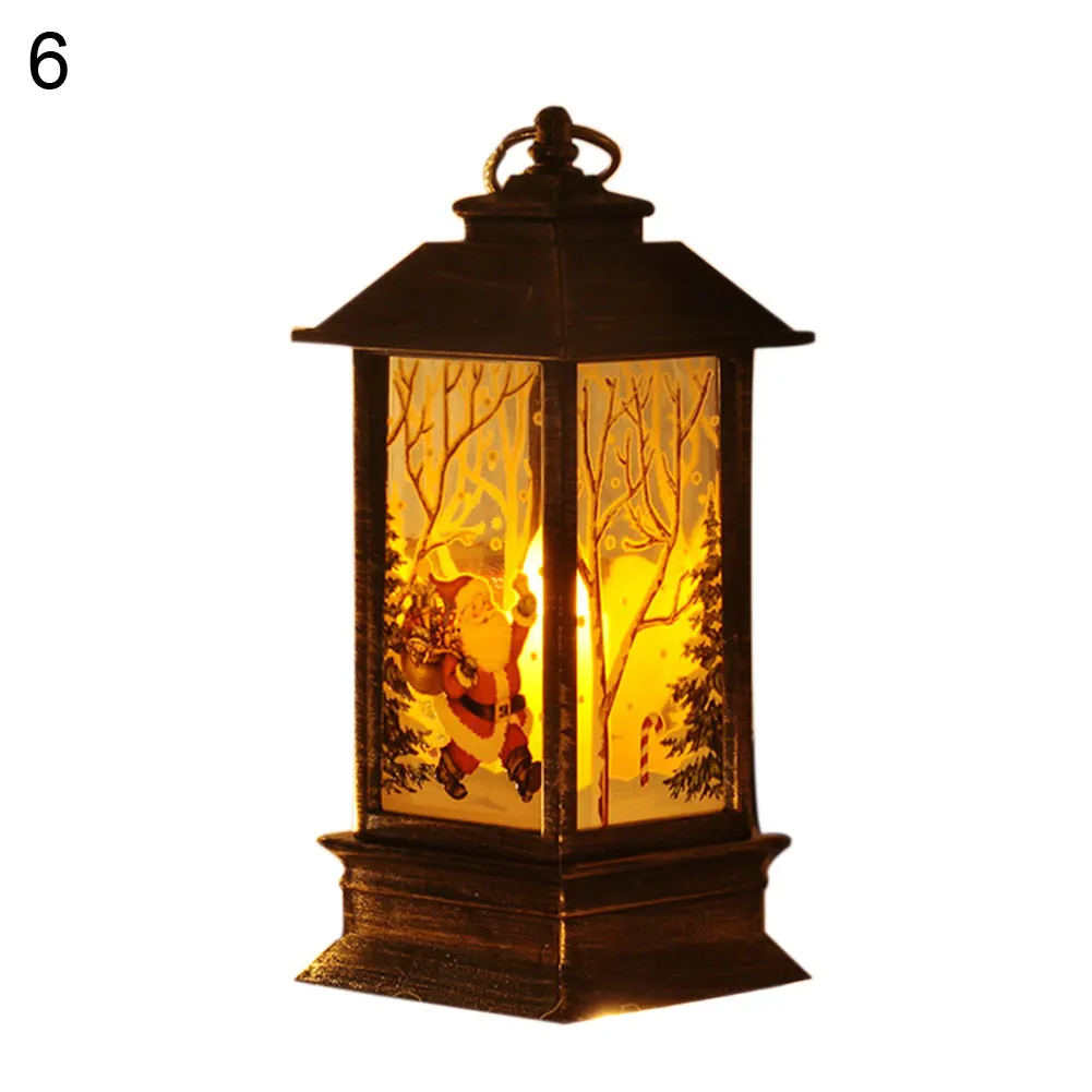 Рождественский Санта Клаус/Снеговик/олень замок ламсветильник подвесной фонарь