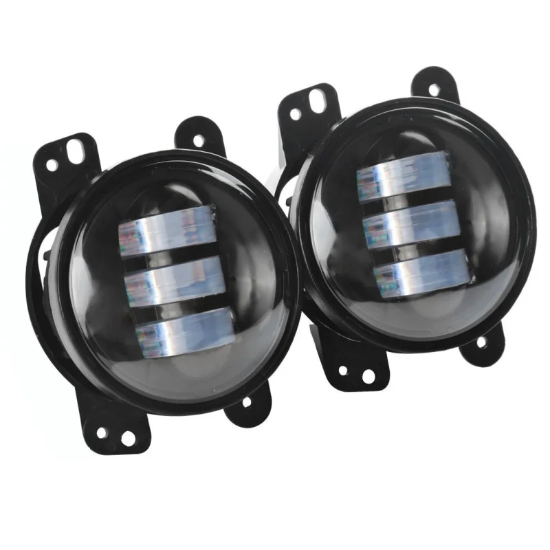 Черный 4 &quotсветодиодные противотуманные фары для Jeep Wrangler JK Led Противотуманные