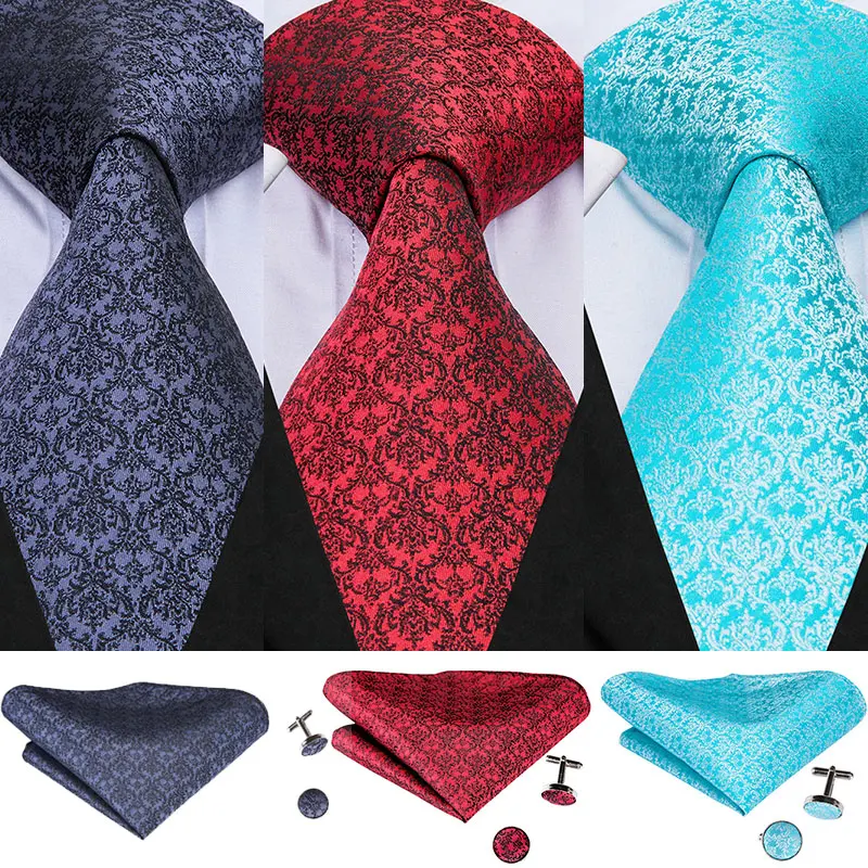 

Hi-Tie 8,5 см, Классические мужские галстуки для свадьбы, деловые галстуки с цветами, шелковые галстуки для мужчин, модные красные, серые, синие м...