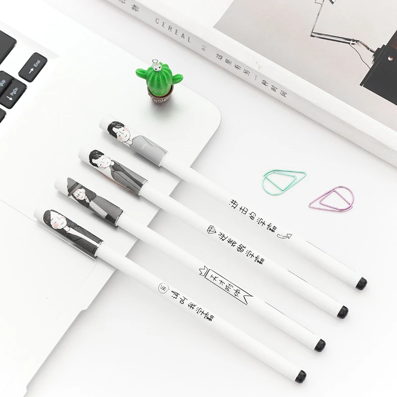 

DL Curve вредитель нейтральная ручка два поколения творческого письма простой Забавный черный 0,38 мм Ручка канцелярия для учеников