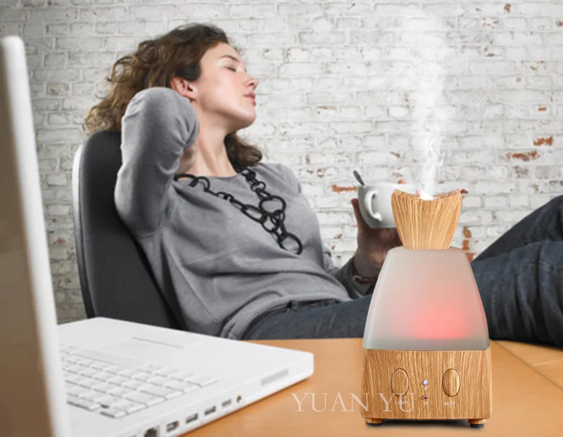 Портативный Аромат Увлажнитель Ароматерапия Мини-Эфирное Масло Диффузор LED