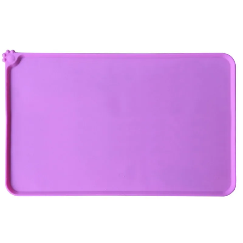 

Pet Dog Cat Feeding Mat Wipe Clean Pet Supplies Pad Cute Silicone Bed Dish Bowl Food Water Feed Placemat