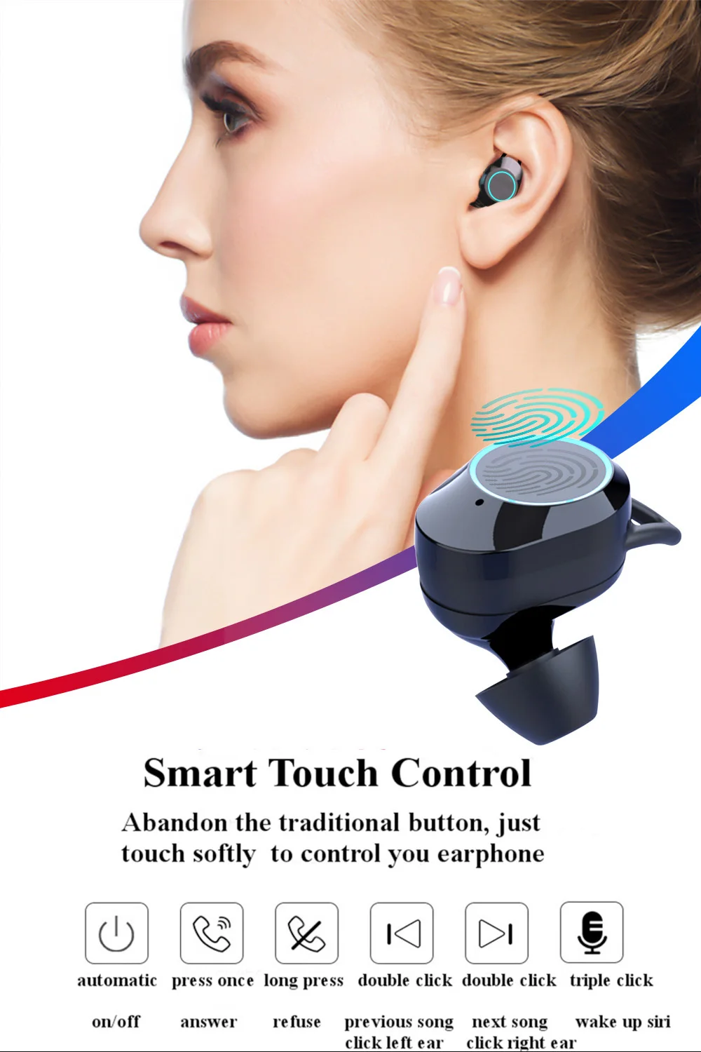G02 TWS Беспроводные Bluetooth 5,0 наушники ipx7 водонепроницаемые с сенсорным управлением настоящие беспроводные наушники 3300 мАч Внешний аккумулятор наушники