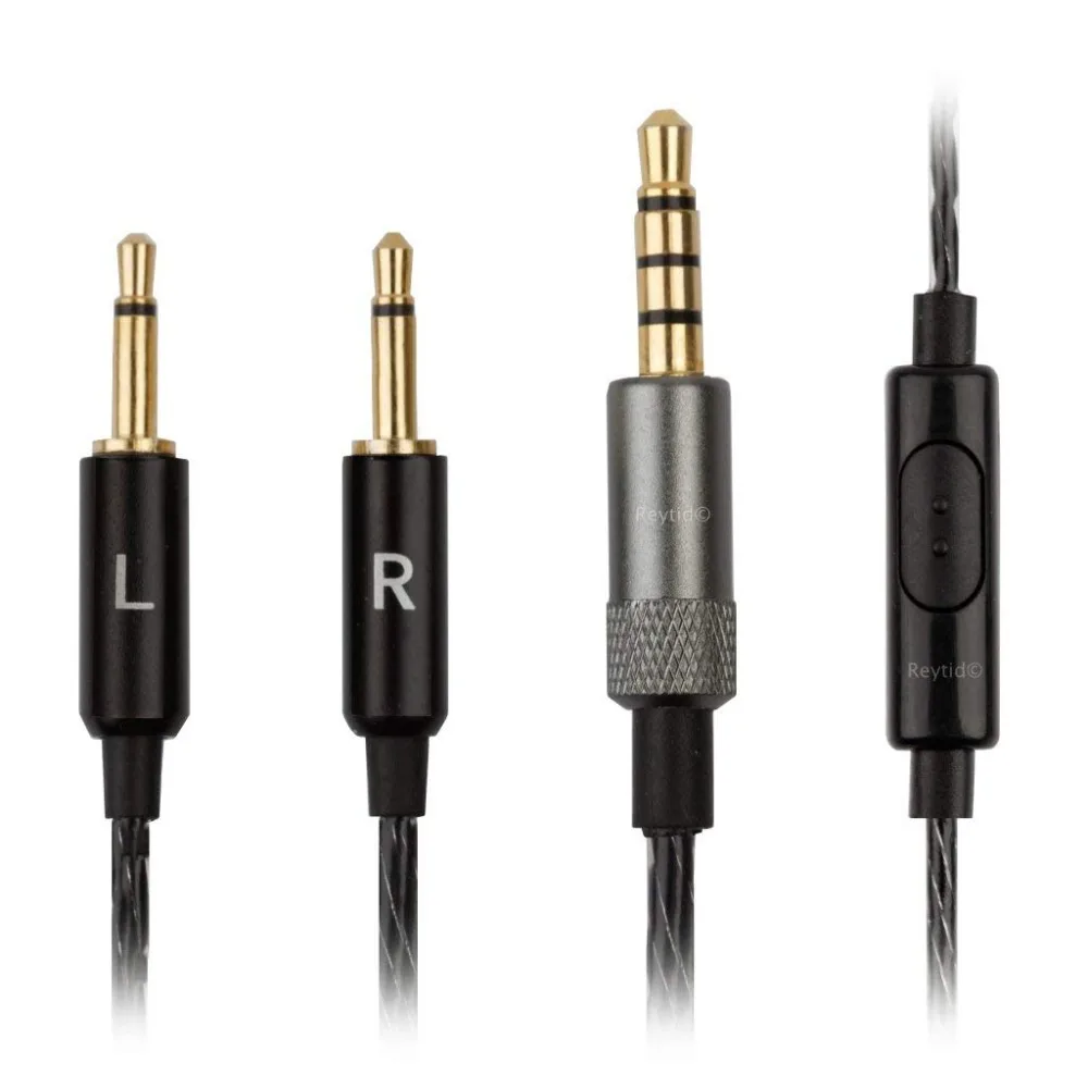 Сменный кабель для наушников Sennheiser HD477 HD497 HD212 EH250 EH350-позолоченный аудио провод
