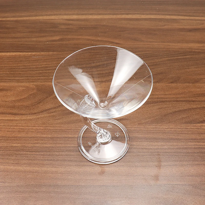 Бокал для коктейлей из поликарбоната прозрачный бокал белого вина акриловый