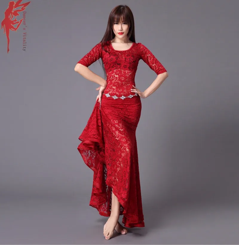 Wine Red Женское модное платье, одежда для взрослых, кружевное платье для латинских танцев, для девочек, для танца живота, для шоу, платья для танцев, Одежда для танцев, зеленый, красный, мятный, черный - Цвет: Wine Red