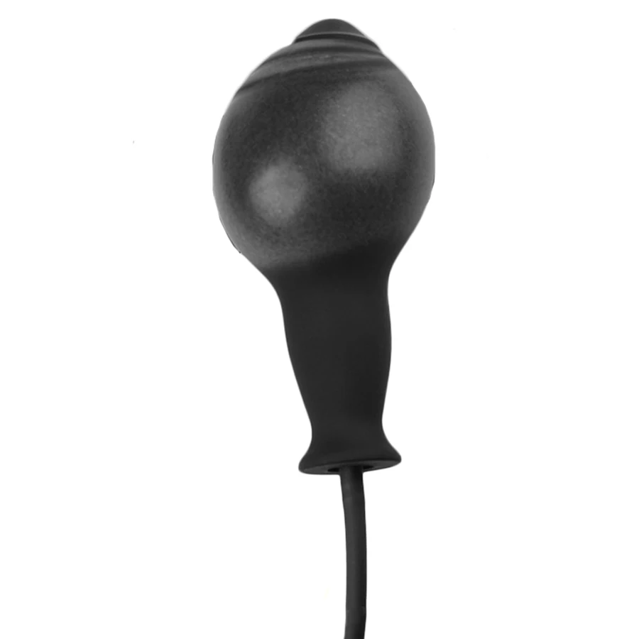 Надувная силиконовая большая Анальная пробка фаллоимитатор с насосом