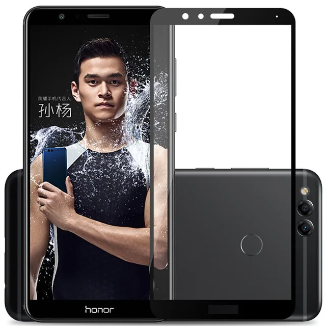 Закаленное 3d стекло для Huawei Honor 7X полноэкранная Взрывозащищенная защитная пленка