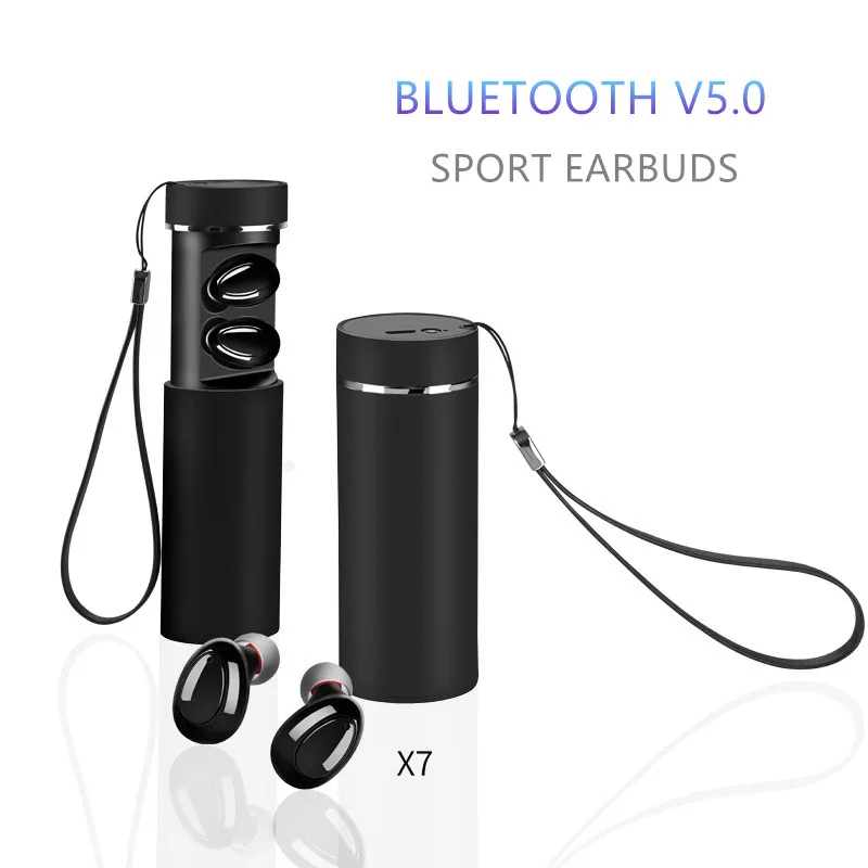 Мини x7 Bluetooth 5 0 наушники TWS Беспроводная гарнитура Двойные стерео спортивные