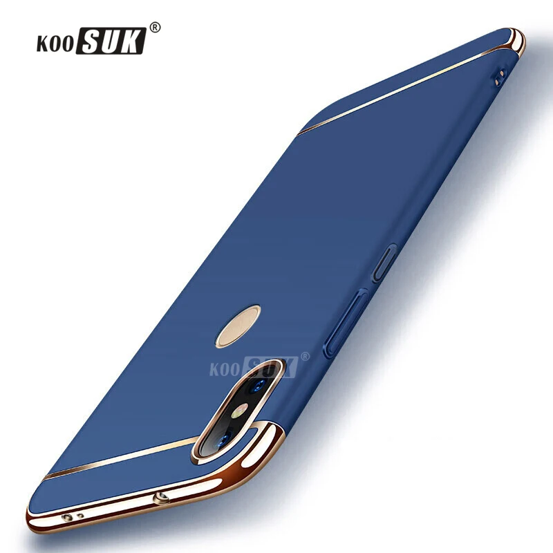 Чехол для Xiaomi Redmi Note 6 Роскошный Жесткий матовый армированный гибридный защитный