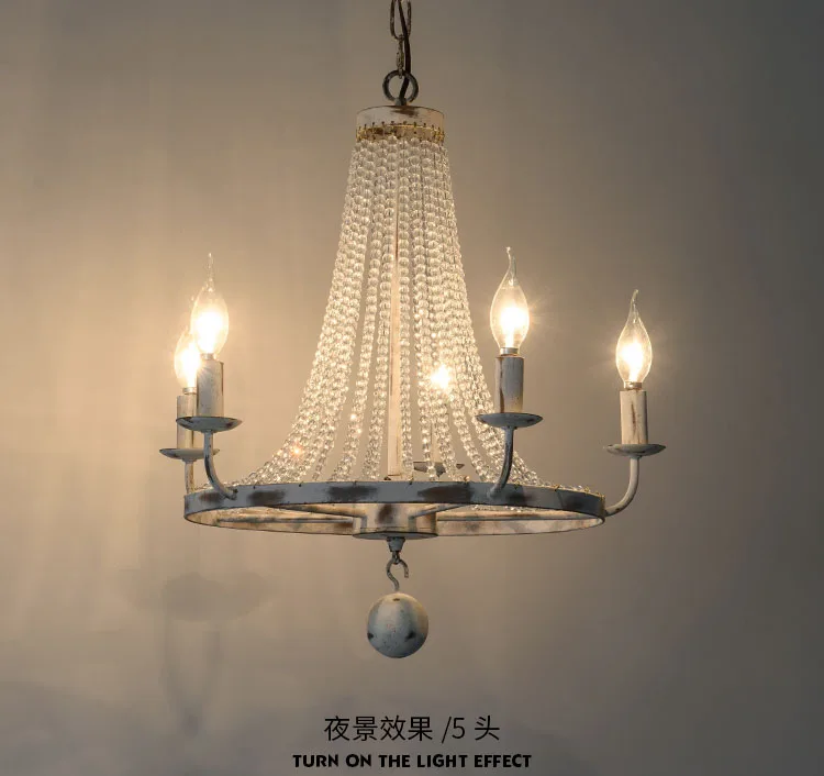 Роскошная винтажная ретро-люстра в американском стиле кантри большая