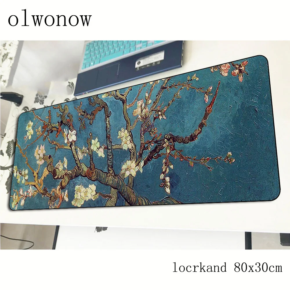 Коврик для мыши van gogh 80x30 см подарок на Хэллоуин игровой коврик большой геймера