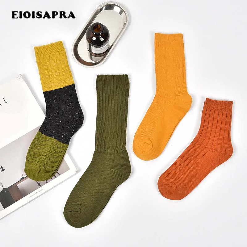 Зимние уличные носки [EIOISAPRA] короткие мягкие женские хлопковые шелковые удобные