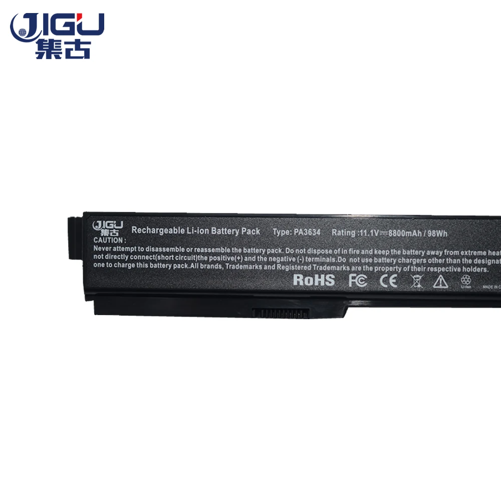 Аккумулятор JIGU для ноутбука TOSHIBA Satellite Pro черный аккумулятор 12 ячеек L630 U500 L600 L675 L640