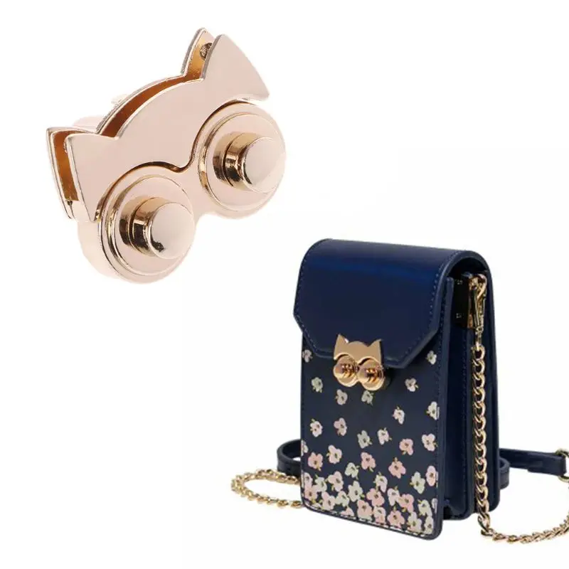 1 шт. симпатичная металлическая застежка в виде совы Поворотный замок для DIY