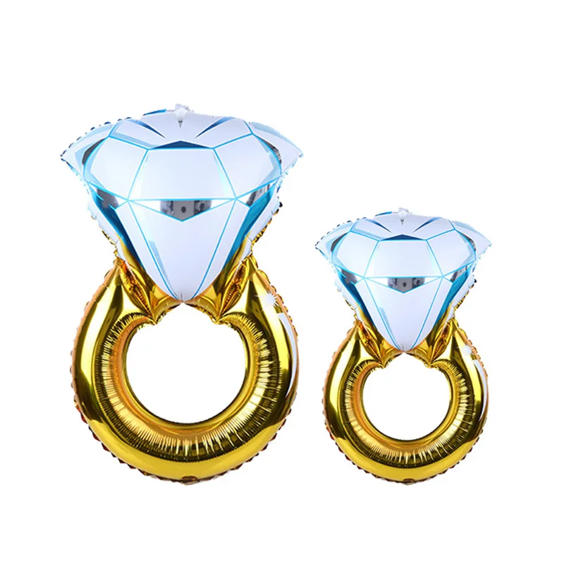 1 шт. большое алмазное обручальное кольцо воздушные шары и I Do' фольги гелиевые