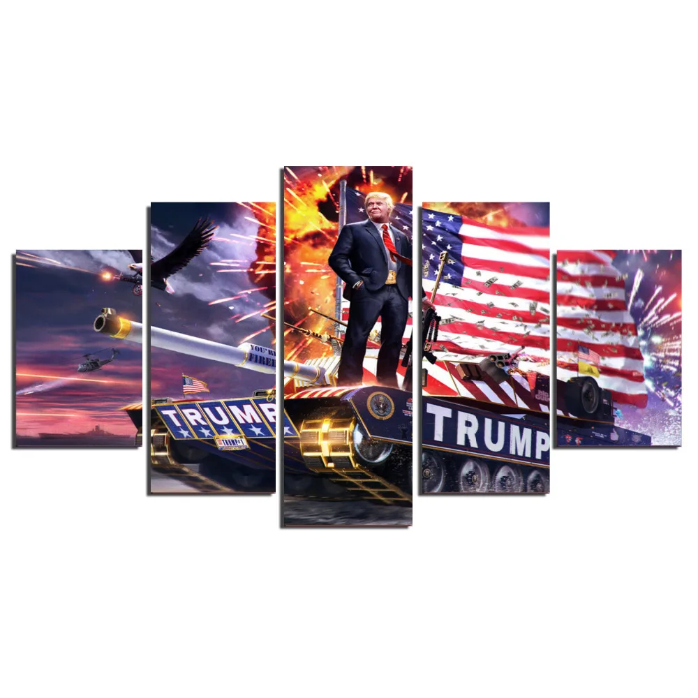 HD Печать картины Американский Дональд плакат с Трампом современные дома